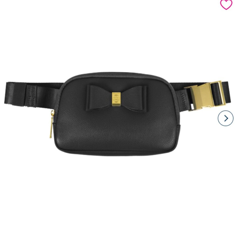 Joy Luxury Beautiful Bow Leather Belt/Crossbody Bag NWT